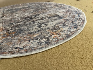 Karpet, meerkleurig, doorsnee 120 cm